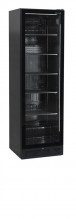 Tefcold SCU 1425 frameless Chladicí skříň s prosklenými dveřmi, černé provedení 